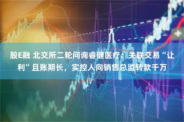股E融 北交所二轮问询睿健医疗：关联交易“让利”且账期长，实控人向销售总监转款千万