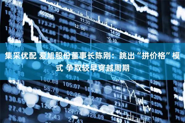 集采优配 爱旭股份董事长陈刚:跳出“拼价格”模式 争取较早穿越周期