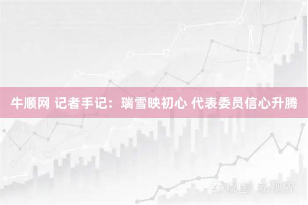 牛顺网 记者手记：瑞雪映初心 代表委员信心升腾